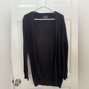 Long black cardigan